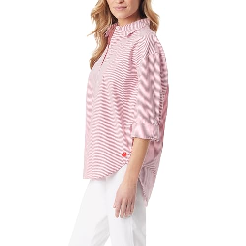 Image of Gloria Vanderbilt Women's Amanda Oversized Button Down Shirt with Roll-tab Sleeves