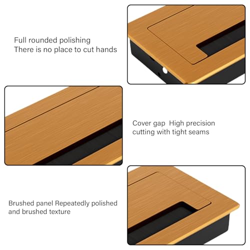Cache-trou de câble de bureau pour espace de télétravail design - 6