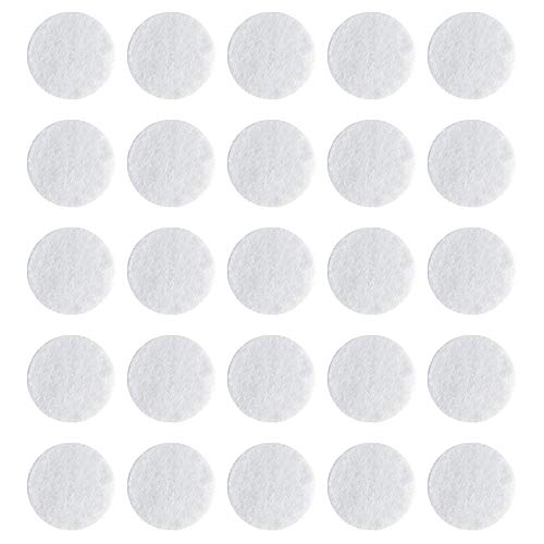 200 Pcs Microdermabrasion Cotton Filters Replacement 10 mm Dia Microdermabrasion Filters Facial Vacuum Filters Accesories Sponge Filter for Comedo Suction Microdermabrasion (White)