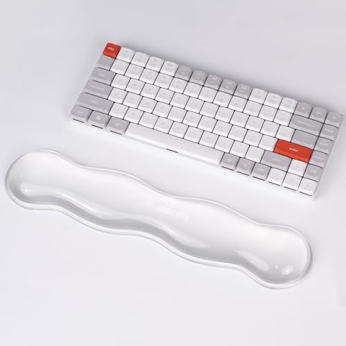 CASUCATTE Ergonomic Clear Gel Wrist Rest for Computer Keyboard -