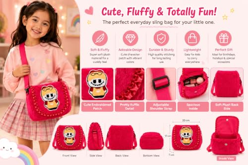Image of Beautiful Sling Bag for Girls Kids Unicorn Bag for Girls Crossbody Bag Bags for Kids Girl
