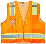 Radians SV6O2X Two Tone Surveyor Class 2 Safety Vest, 2X-Large, Orange