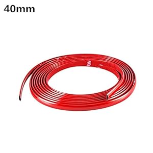 3 M / 5M DIY Auto bumper zelfklevende rode decoratieve strook verdikt PVC Materiaal om te voorkomen dat het lichaam…