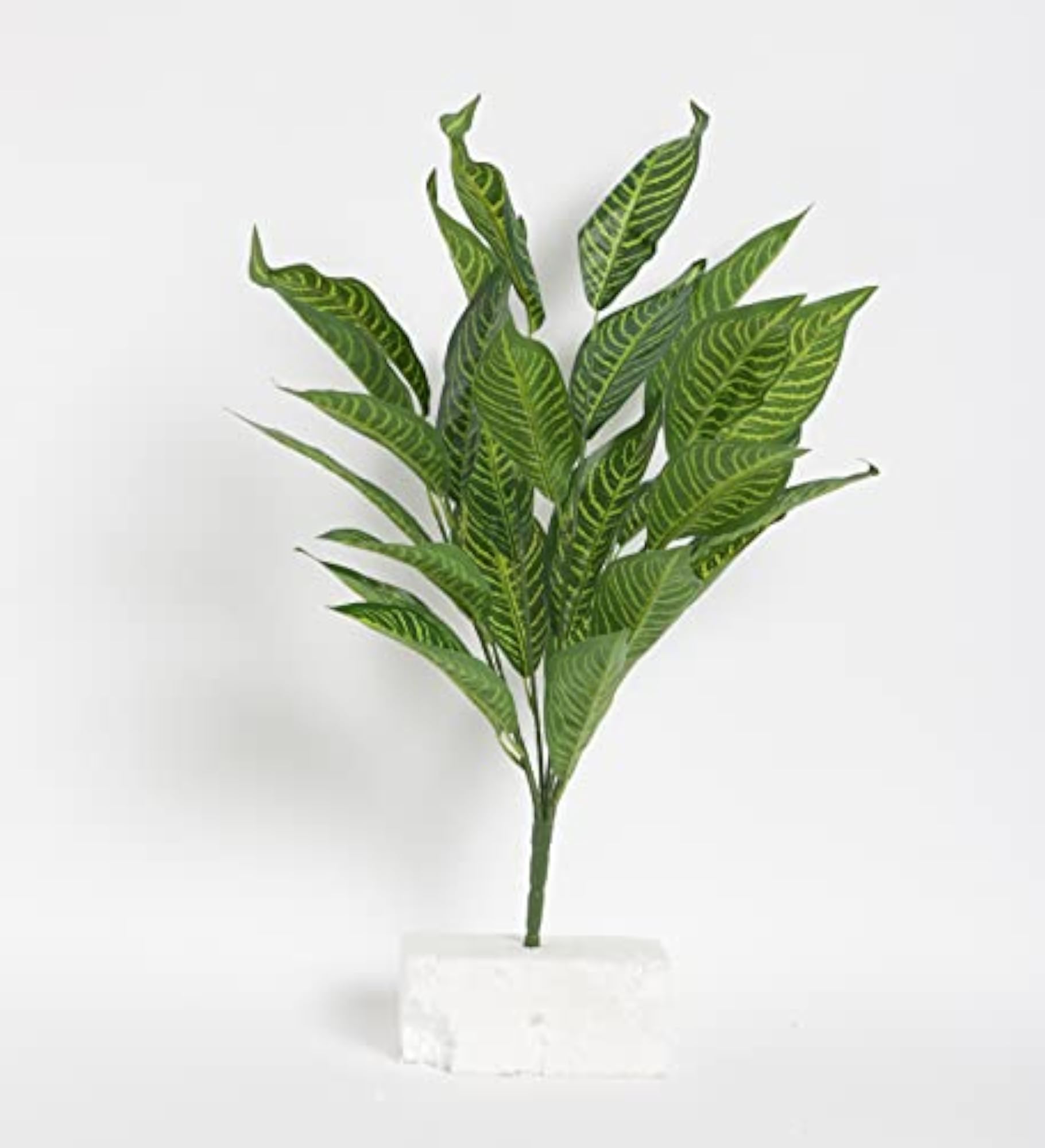ARICK Decor Artificial Green Iceton Croton Plant