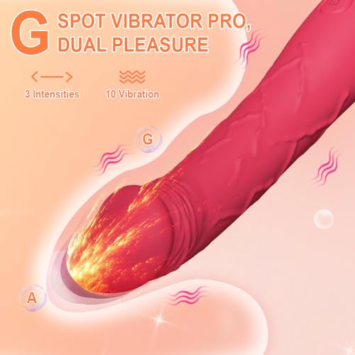 Image of G Spot Dildo Vibrator-Waterproof Adult Female Sex Toys with 10 Powerful Vibrations, Realistic Silicone Dildos Clitoris Stimulator for Woman Sexual Pleasure