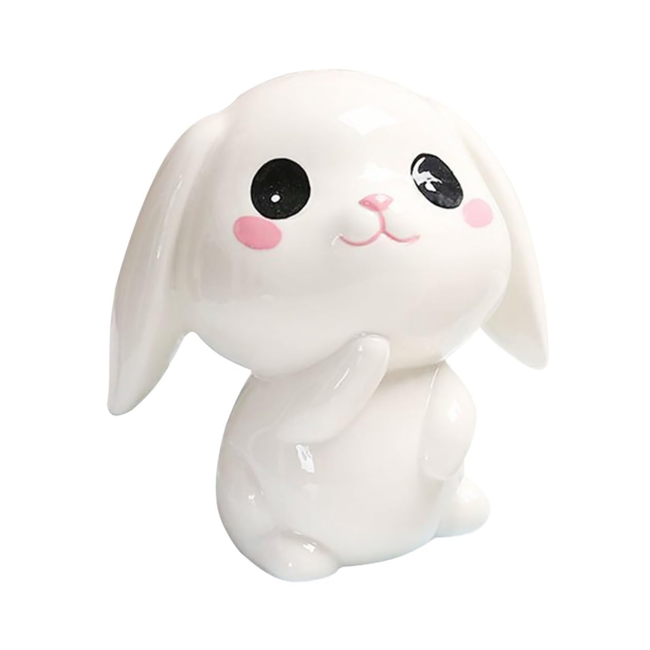 Toyvian Rabbit Saving Jar Adorable Decorative Bank Kids Money Saving Bank Cartoon Desktop Adornment for Birthday Party Favors Home Office