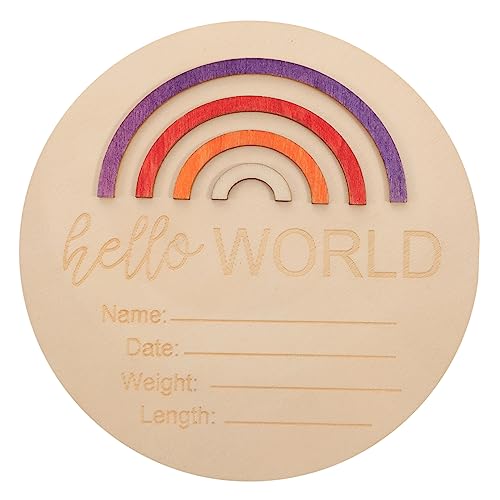 ANDRESLAD Tarjeta de del arco signo de anuncio de nacimiento de bebé signo de del bebé presentes de natal presentes natal tablón de anuncios para un nuevo bebé signo de nombre