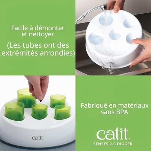 Catit Senses 2.0 Pelle pour litière de chat ergonomique et durable