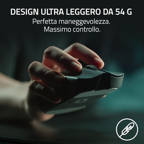 Viper V3 Pro - Mouse da gioco Esports senza fili ultraleggero (HyperPolling 8K Hz, design leggero 54g, sensore Focus Pro 35K DPI, HyperSpeed Wireless, 95 ore di durata della batteria) Nero - Mouse gaming - Immagine 4