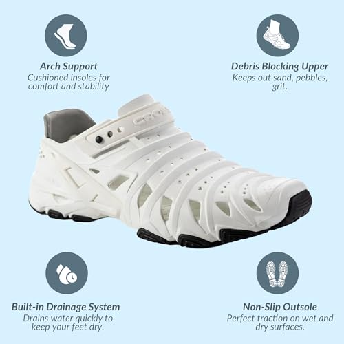 Image of Crosskix 2.0 Closed Toe Water Shoes - Ergonomic Arch Support, Built-in Drainage and Ventilation for Men, Women, and Children