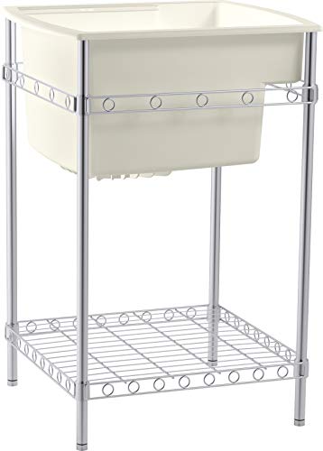 STERLING, a KOHLER Company K-996-96 Latitude Utility Sink With Stand, 25-11/16" x 22" x 13"/36", Biscuit