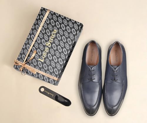 Image of LOUIS STITCH Derby Formal Shoes for Men | Lace-Up Front Cut | Ideal for Business, Casual, Parties (RGFCBU)