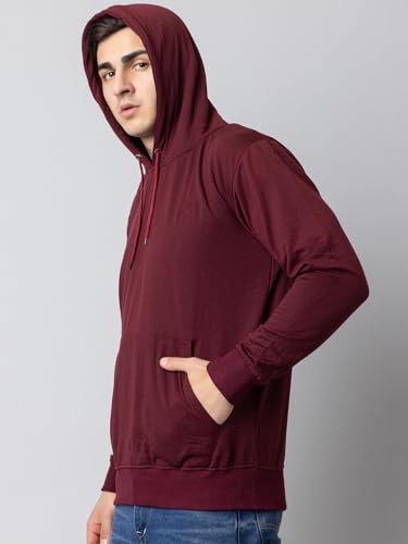 Image of EKOM Hoodies Sweatshirt for Men | Fleece Mens Hooded Sweatshirt | Casual, Lightweight, Fashionable, Trendy, Solid Men's Winter Hoodie