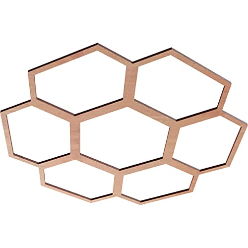 Image of Ekena Millwork 22 inchOD x 7 3 /4 inchID x 3 /8 inchT Florin Wood Fretwork Pierced Ceiling Medallion, Cherry