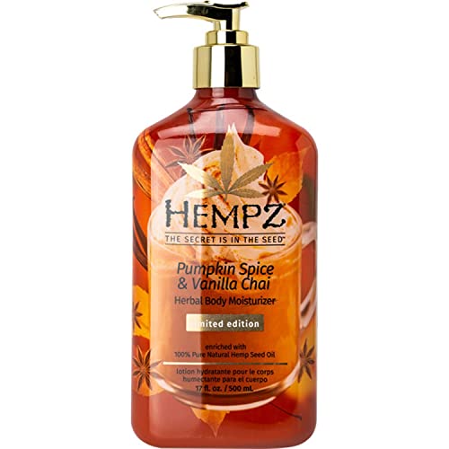 10. Hempz Pumpkin Spice & Vanilla Chai Herbal Body Moisturizer