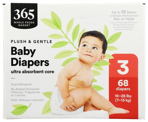 365 by Whole Foods Market Size 3 Diaper Club Pack, 68 CT