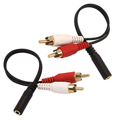 Adaptadores estéreo Jack 6.35mm a 3.5mm paquete x2 miniatura 6