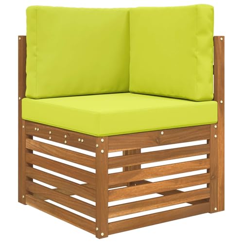 Coussin de canapé d'extérieur en polyester vert de qualité supérieure - 60x60 cm - 3