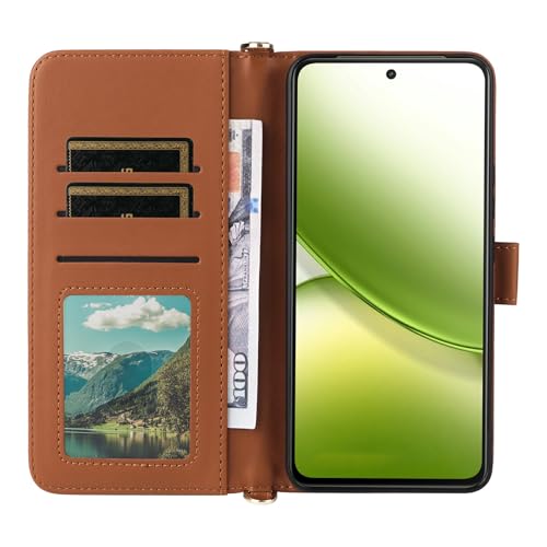UniqueTroy Vivo Y400 4G/5G Leather Case - Brown - Image 4