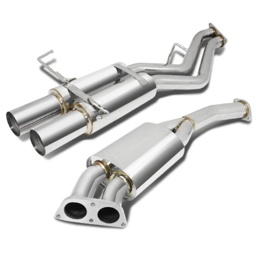 DNA MOTORING CBE-NS14-D Stainless Steel Cat Back Exhaust