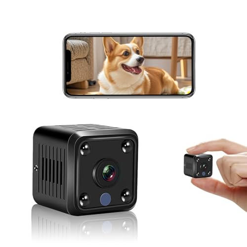 Reviews de Camaras de Vigilancia Pequeñas , listamos los 10 mejores. 45 Mini Camara Espia WiFi Oculta, Cámara de Seguridad 1080P HD, con Micrófono con Visión Nocturna, Camaras Oculta de Niñera para Mascotas para Interiores Y Exteriores
