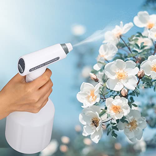 Elektrischer Sprühflaschen-Pflanzenvernebler für Innen- und Außenpflanzen, Automatisches ABS-HDPE-Gießkannensprühgerät für Garten, Düngung, Reinigung (1L)