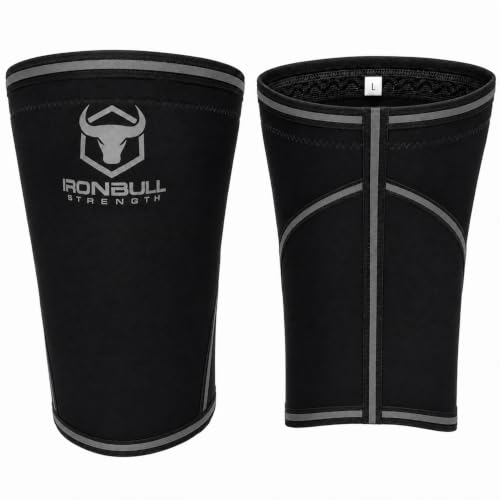 Iron Bull Strength Knee Sleeves 7mm 1 Pair - Compression Brace & Knee Sleeve For Weightlifting Powerlifting & Cross Training - Knee Support for Squats - Men & Women product thumbnail 12
