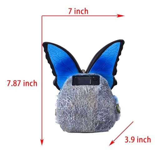 Pohabery BST-X-22025 Garden Statues Butterfly Decoration Resin Solar Butterfly Light Outdoor Decorations Garden Decoration Gifts thumb #7