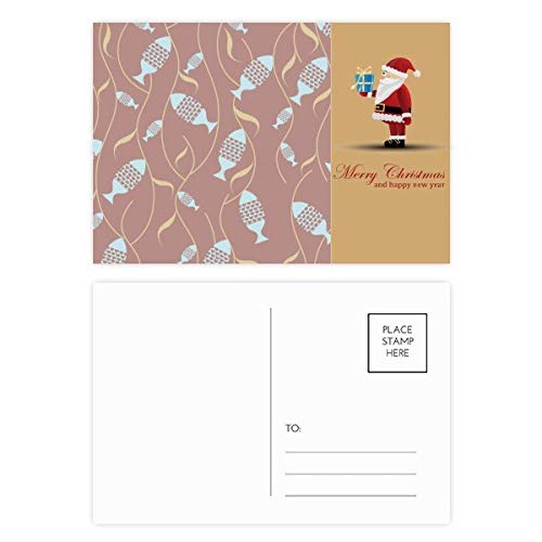 Cartes postales poissons abstraits et plantes Color Blocks (lot de 20)