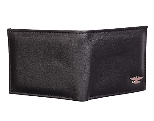Image of Mundkar Men Synthetic Non Small Mini Slim Gifting Wallet, Black