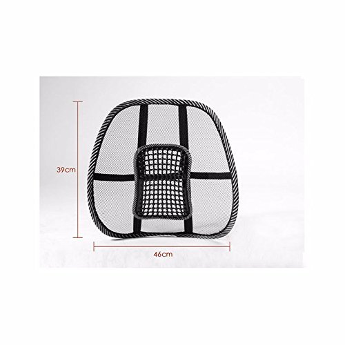 BSBDA Car Seat Chair Cushion Lumbar Back Support for Car Seat Chair Office Massage Mesh Ventilate Pain Relief Cushion Pad