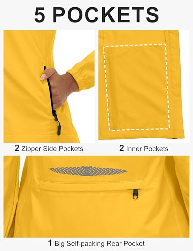 Image of Little Donkey Andy Women's UPF 50+ Cycling Jacket Windbreaker with Removable Sleeves