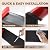 Flexible Baseboard Molding Trim, 4" (W) x 16.4' (L) Self-Adhesive Vinyl Wall Base, Peel and Stick Baseboard, Rubber Wall Base Moulding Trim, Black