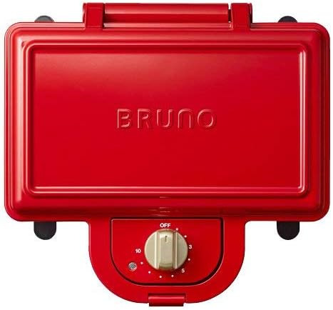 Amazon Bruno ホットサンドメーカー ダブル レシピブックセット レッド Boe44 Bruno ホットサンド ワッフルメーカー 通販