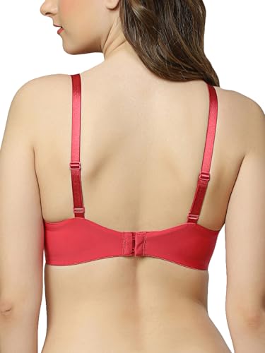 Image of Triumph T-Shirt Bra For Women Wired Padded Body Make-Up Series Seamless Everyday Lingerie Lycra Xtra Fine Breathable Fabric Second-Skin Smooth 3 /4 Cup Support Invisible Underwire Pack Of 1