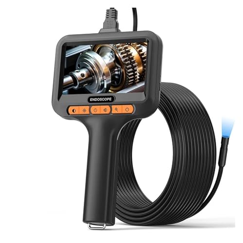 Boroscopio industrial HD1080P de 8mm con pantalla IPS y endoscopio USB para mecánica de coches
