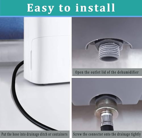Image of 20FT Dehumidifier Drain Hose with 3 /4 inch FHT Brass Rustproof Connector