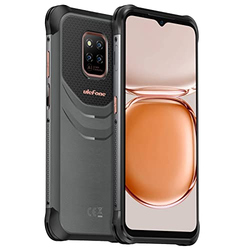 10000mAh Rugged Smartphone Unlocked, Ulefone Power Armor 14 IP68/69K Waterproof Phone, 6.52â Corning Gorilla Screen, 20MP AI Triple Camera, Wireless Charging, Android 11 4GB+46GB Dual 4G, US Version