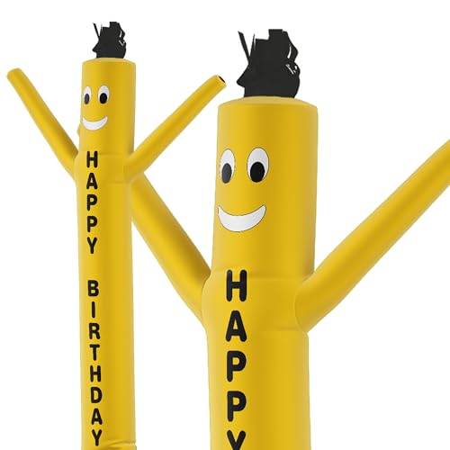 LookOurWay Air Dancers Wacky Waving Inflatable Tube Man Attachment - 6 Feet Tall Advertising Air Dancer Waving Man Inflatable Tube Guy - Blower Not Included - Happy Birthday