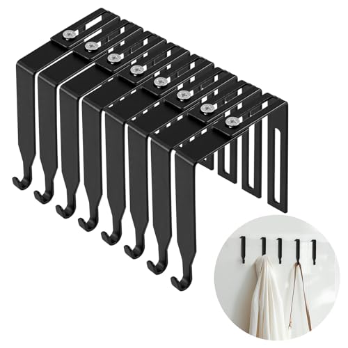 8 cabides ajustáveis para cubículos, ganchos para cubículos, acessórios para cubículos, adequados pa