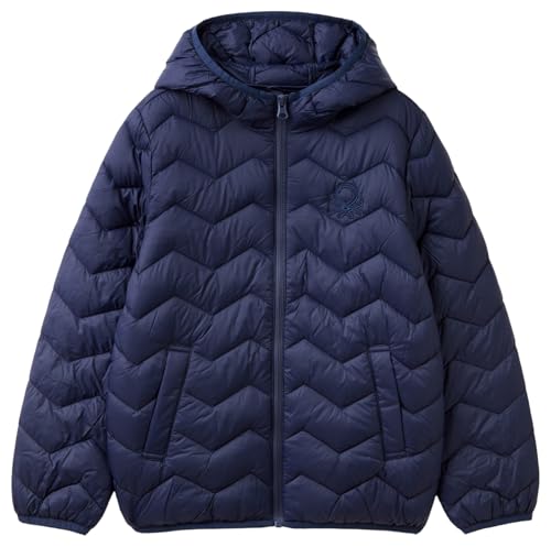 United Colors of Benetton Giubbotto 2twdcn04v Chaqueta, Turquesa, 120 cm para Niños
