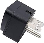 US Adaptateur de prise de voyage EU/UK/AU/in/CN/JP/Asie/Italie/Brésil USA (Type B), 3 Prong fondé USA Bouchon mural, international Mini Adaptateur et convertisseur de voyage, convertisseur de chargeur de sortie de mur noir