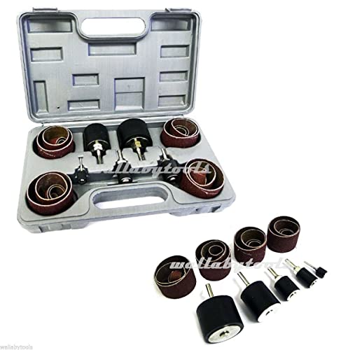 26pc Sanding Drum Kit Woodworking Sander Carpentry Wood Shop Power Tools