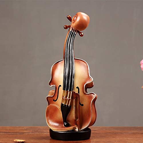 Violon miniature cadeau pour musicien et ornement de sapin avec support