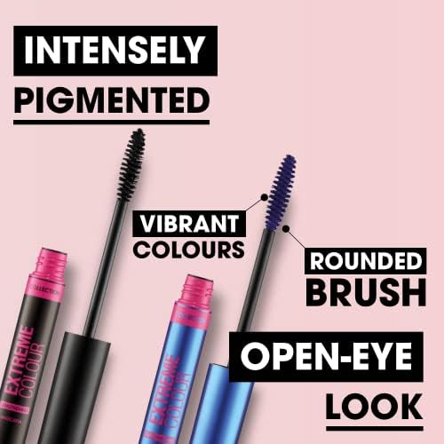 Collection Cosmetics Extreme Colour Lengthening Mascara, Intensely Pigmented, 9ml, Black