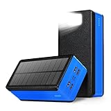 Portable Charger 50000mAh Solar Power Bank Camping Waterproof External Backup Charge with 4 Outputs