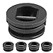 POENVFPO 5pcs 2.5cm Leash Plug, Surf Leash Plug Round Board Cup Plug Longboard Leash Plug for Surfboard Accessories (Black)
