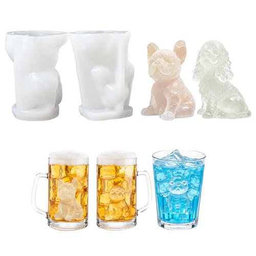 Moldes para hielo de perros, pack de 2 miniatura 1
