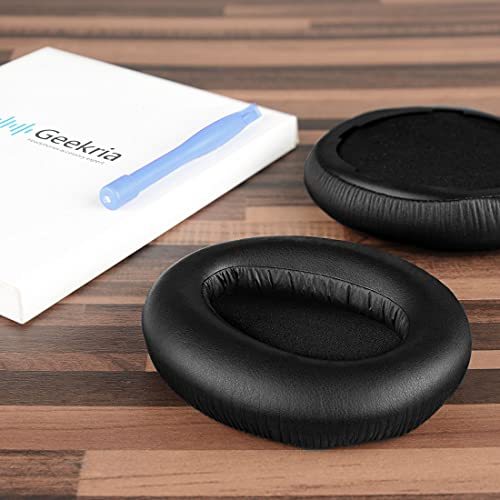 Almohadillas de repuesto Geekria para auriculares MDR-10RBT, MDR-10RNC, MDR-10R, cojines para orejeras, piezas de reparación (Negro) miniatura 4