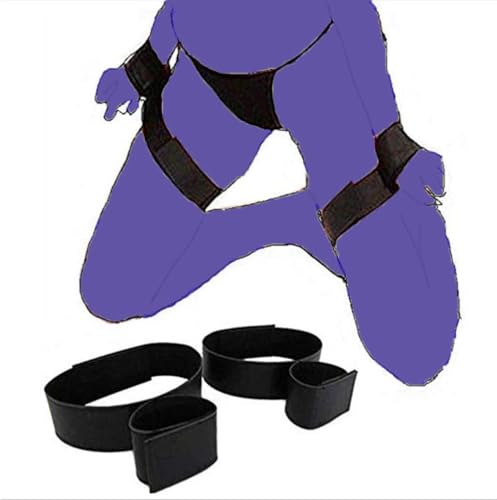 EQJPNMR Sexual Bed Restraints for Bed Sex Tie Down Straps Spreader Bars Adult Play Sex Bar for Ankles and Wrist Cuffs Sex Bondage Kit Straps Fuzzy Handcuffs Hand Cuff Set for Adults Bedroom Sweater